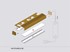 Picture of LED profile OUTSTAIRS12 BC 1100 mm brass, Picture 4